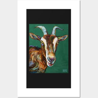 Toggenburg Goat on Green Posters and Art